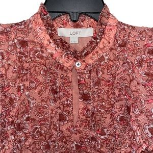 LOFT Sheer Sleeveless Top